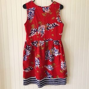 Anthropologie Dresses - Anthropology Porridge Red Floral Sleeveless Dress Anthropologie Dresses - Anthropology Porridge Red Floral Sleeveless Dress